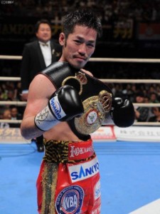 WBA世界ミニマム級チャンピオン　宮崎亮選手